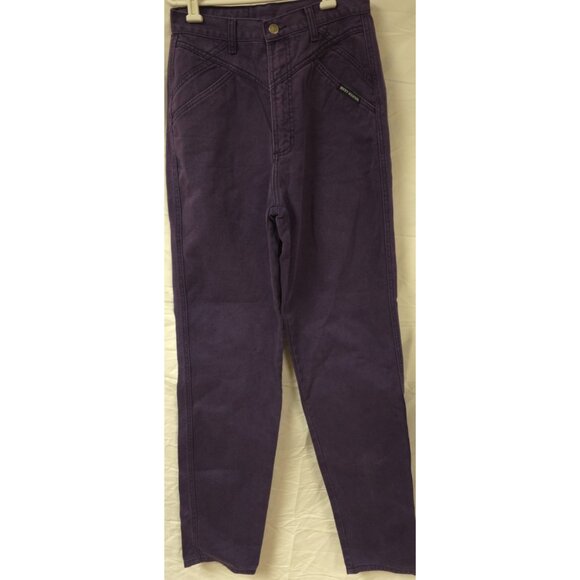 Rocky Mountain Womens 31/11x36 Purple Barback Western Denim Jeans ACTUAL 27x36 - Picture 1 of 16